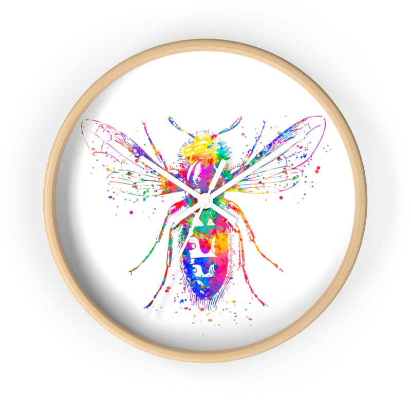 Watercolor Bee Wall clock - Zuzi's