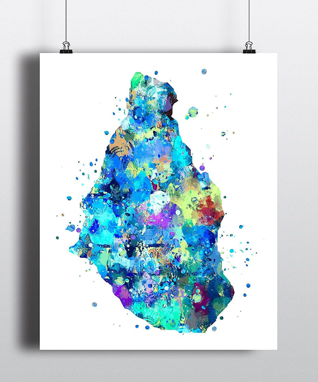 Montserrat Island Map Art Print - Unframed - Zuzi's