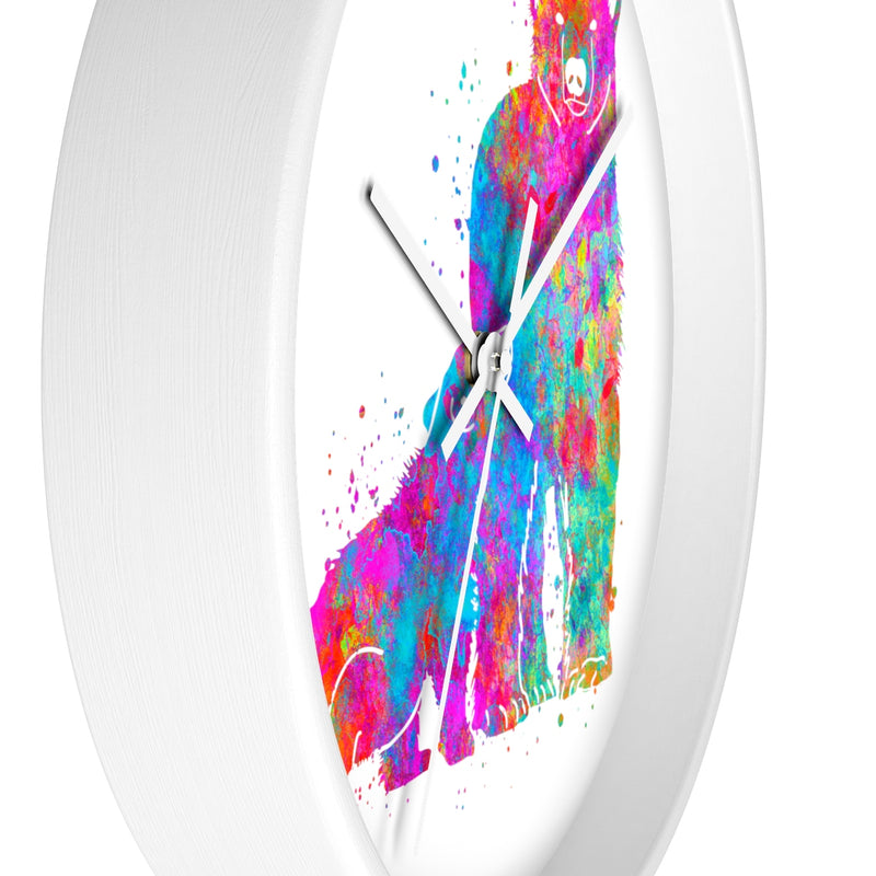 Watercolor Bear Family Wall Clock - Zuzi's