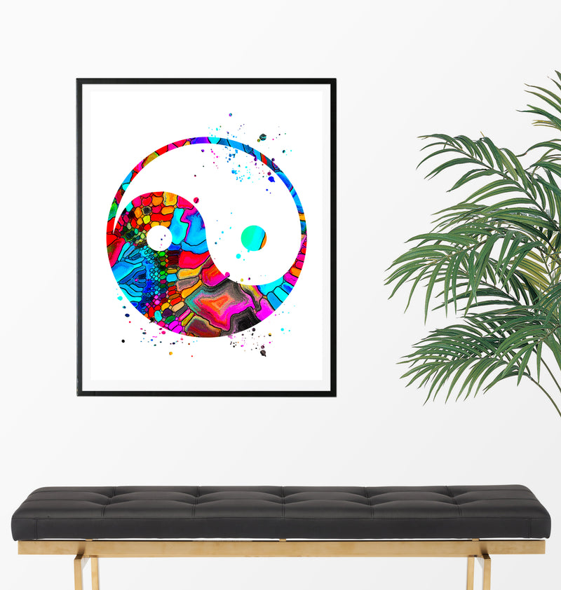 Yin Yang  Art Print - Unframed - Zuzi's