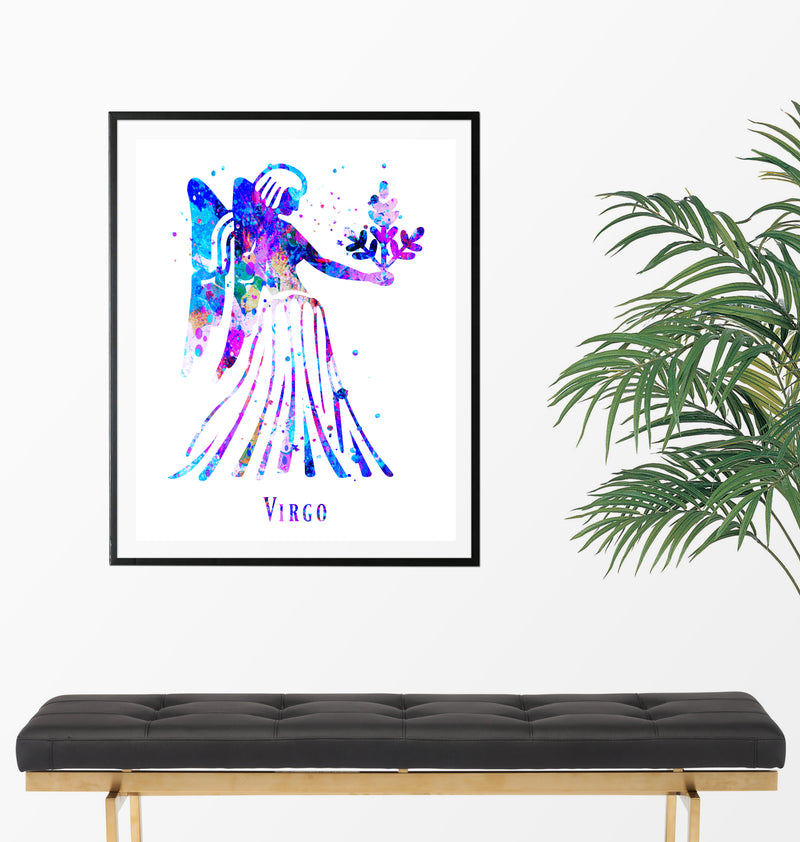 Virgo Astrology Art Print - Unframed - Zuzi's