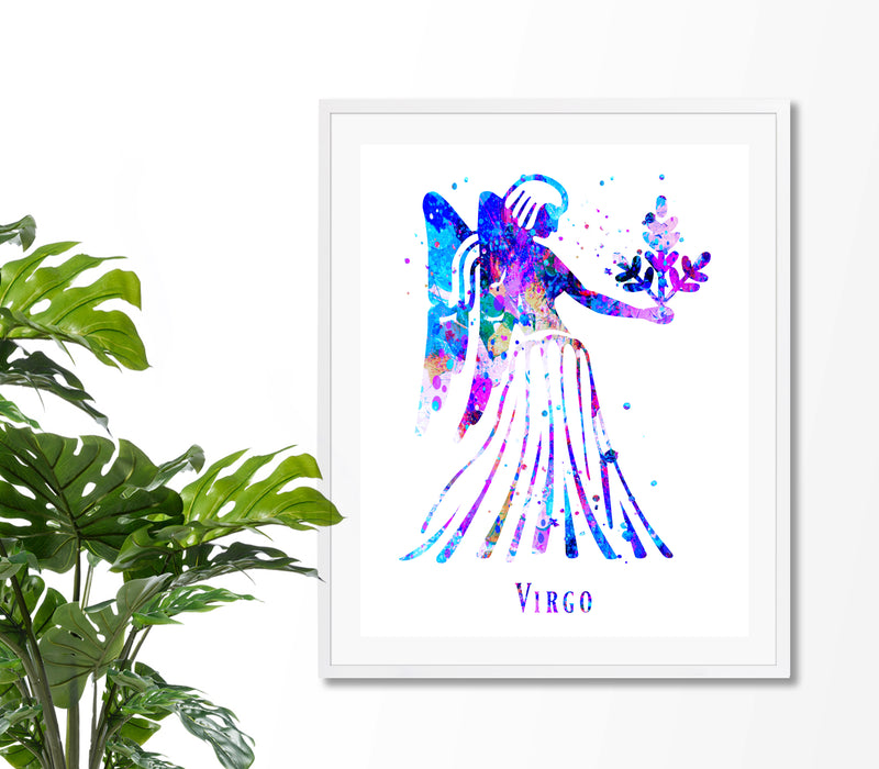 Virgo Astrology Art Print - Unframed - Zuzi's