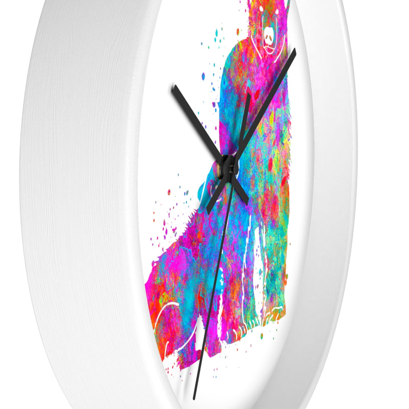 Watercolor Bear Family Wall Clock - Zuzi's