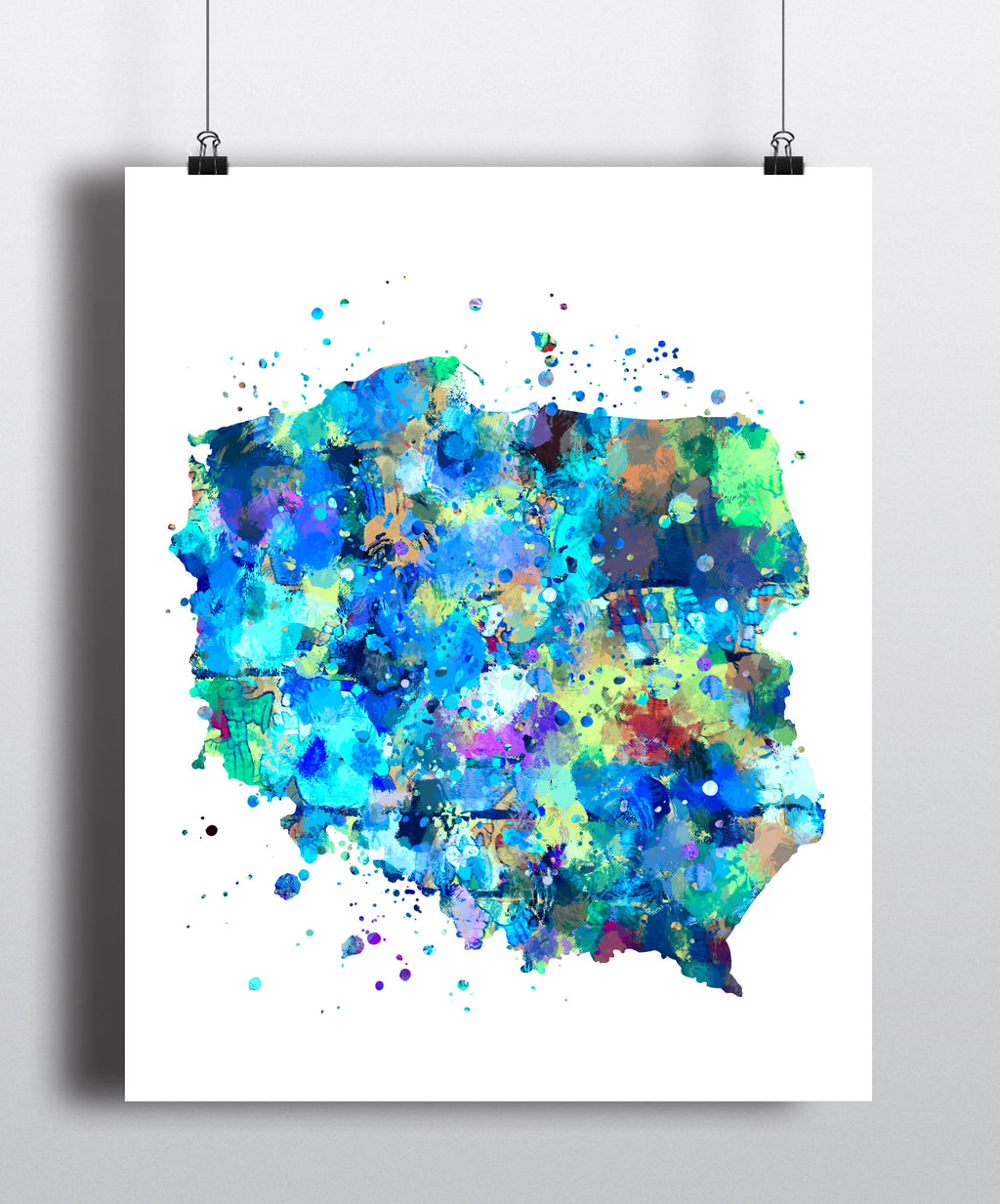 Poland Map Art Print - Unframed - Zuzi's