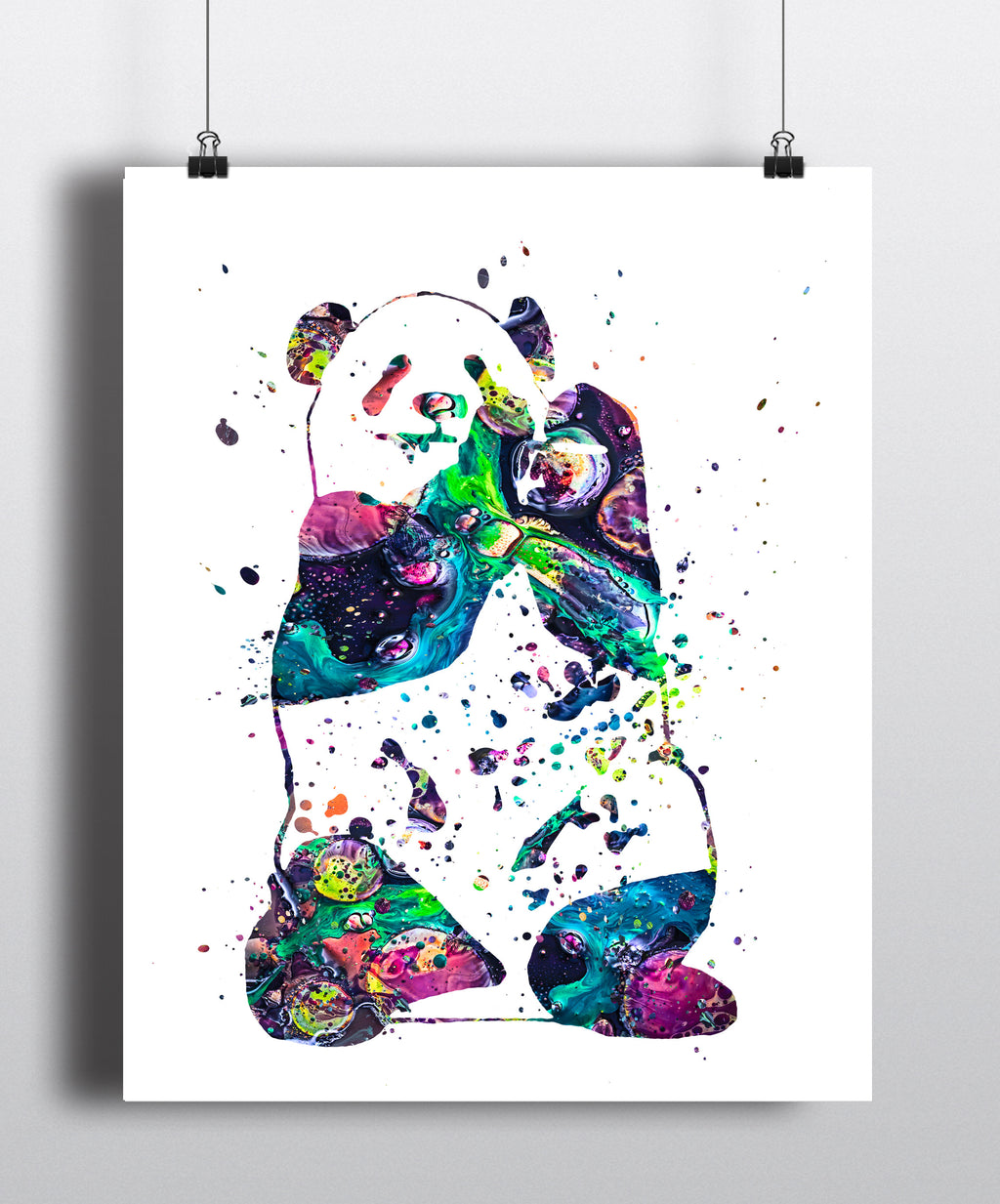 Panda Watercolor Art Print - Unframed - Zuzi's