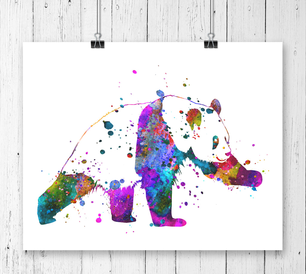 Panda Watercolor Art Print - Unframed - Zuzi's